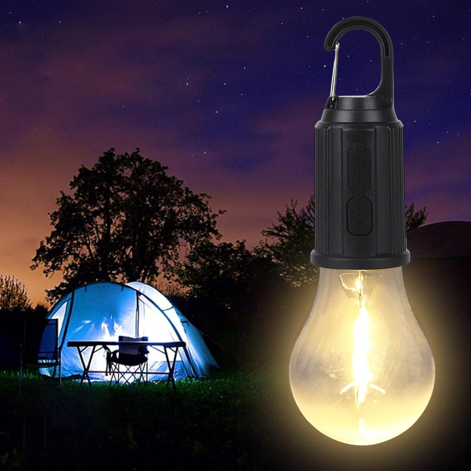 12658 Rechargeable Camping Lights for Tents LED Camping Tent Lantern 3 Lighting Modes Tent Lamp Portable Emergency Camping Lights with Clip Hook for Camping Hiking Fishing, Backpacking (1 Pc) 12658 Rechargeable Camping Lights for Tents LED Camping Tent Lantern 3 Lighting Modes Tent Lamp Portable Emergency Camping Lights with Clip Hook for Camping Hiking Fishing, Backpacking (1 Pc)